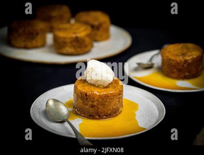 Sticky Toffee Pudding Foto Stock