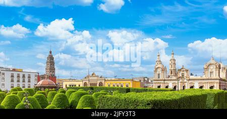 Messico, Leon, Central City Martyrs Plaza, Plaza Martyres, una delle principali attrazioni turistiche della città. Foto Stock