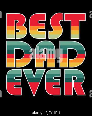 Dad T-Shirt Designs, Daddy/Padre/Papa T-Shirt Design, Father's Day T-Shirt Gift for Dad, Custom Dad T-Shirt Design Print Template Illustrazione Vettoriale