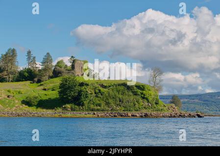 Castello di AROS, Isola di Mull, Argyll e Bute Foto Stock