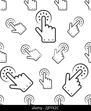 Fare clic qui sull'icona modello senza giunture. Fare clic su questa illustrazione grafica vettoriale spot Illustrazione Vettoriale