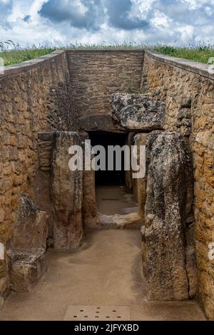 Antequera Dolmen Site, Patrimonio dell'Umanità dell'UNESCO, Andalusia, Spagna, Europa Foto Stock