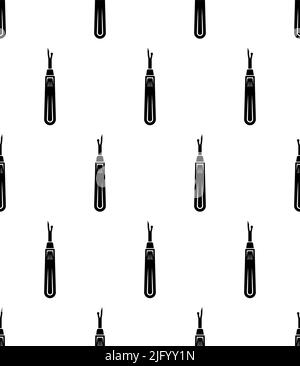 Icona del ripper di giunture modello senza giunture, strumento di cucitura utilizzato per tagliare e rimuovere punti disegno vettoriale Illustrazione Vettoriale