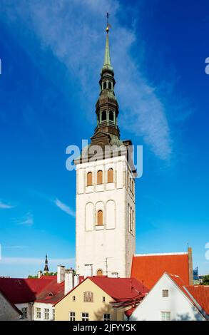 Chiesa di San Nicola, Città Vecchia, Patrimonio dell'Umanità dell'UNESCO, Tallinn, Estonia, Europa Foto Stock