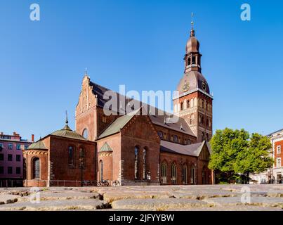 Cattedrale di Santa Maria (Duomo), Città Vecchia, Patrimonio dell'Umanità dell'UNESCO, riga, Lettonia, Europa Foto Stock