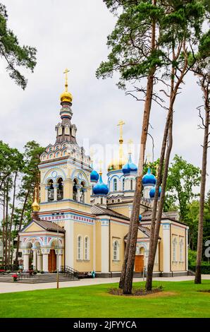 Chiesa ortodossa di nostra Signora di Kazan Dzintari, Jurmala, Lettonia, Europa Foto Stock