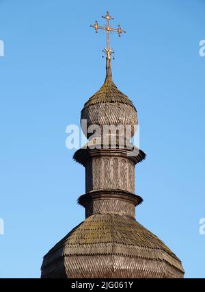 Kiev, Ucraina 2 gennaio 2021: Monastero della Chiesa del Refettorio di San Michele nella città di Kiev Foto Stock