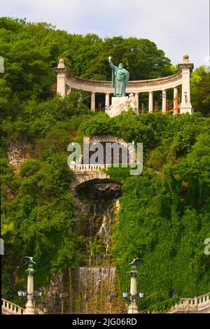 Ungheria, Budapest, Monumento di San Gellert, Foto Stock