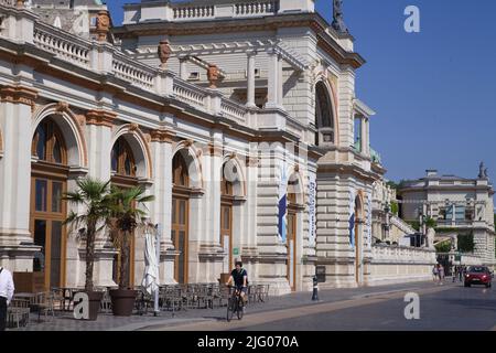 Ungheria, Budapest, Giardino del Castello Bazaar, Várkert Bazár, Foto Stock