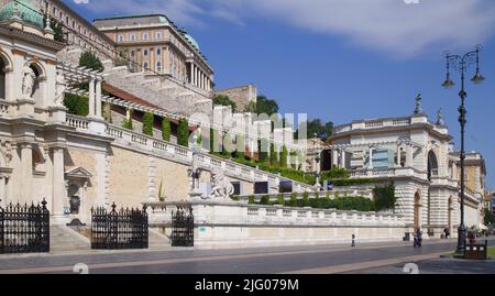 Ungheria, Budapest, Giardino del Castello Bazaar, Várkert Bazár, Foto Stock