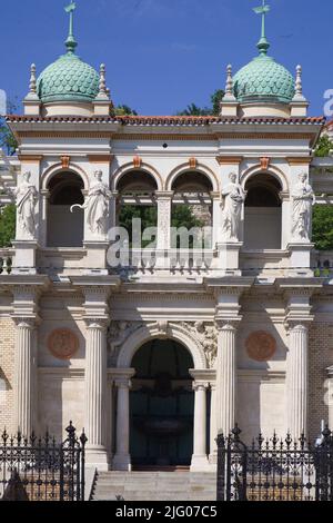 Ungheria, Budapest, Giardino del Castello Bazaar, Várkert Bazár, Foto Stock