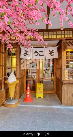 Pattaya Thailandia Ozawa Ramen Pattaya 2022 giugno, ristorante giapponese strada spiaggia ristorante. Foto Stock