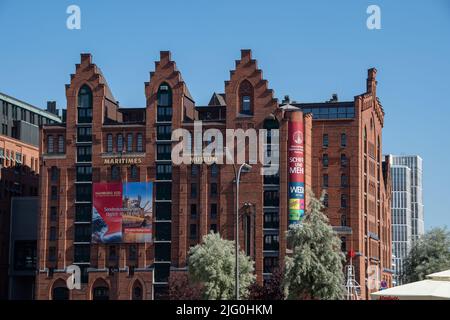 Amburgo, Germania 22 giugno 2022, il Museo Marittimo di Amburgo Foto Stock