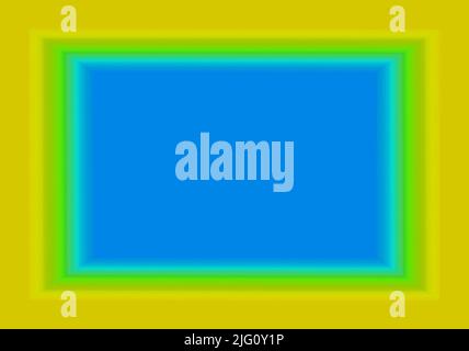 Immagine di Bumblebee giallo con cornice rettangolare Sky Blue Copy Space Foto Stock