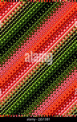 Arte digitale astratta e contemporanea design in stile Aztec Foto Stock