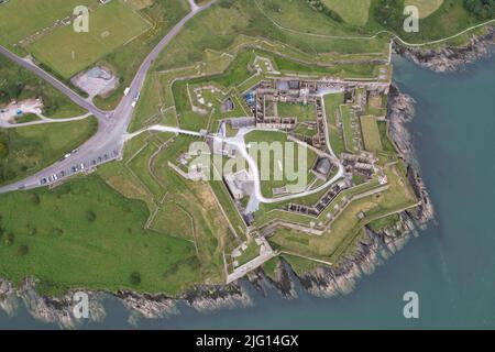 Charles Fort Kinsale Irlanda drone vista aerea Foto Stock