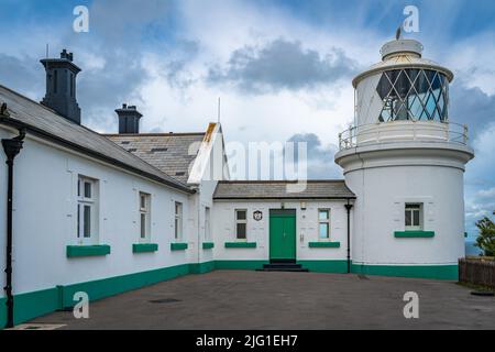 Swanage, Dorset County, Regno Unito, 30.06.2022, Anvil Point Lighthouse al Durlston Country Park Foto Stock