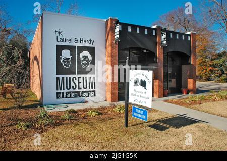 Laurel and Hardy Museum in Harlem GA Georgia Foto Stock