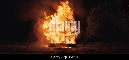 BURNING HOUSE, LOST RIVER, 2014 Foto Stock