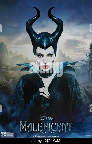 ANGELINA JOLIE POSTER, MALEFICENT, 2014 Foto Stock