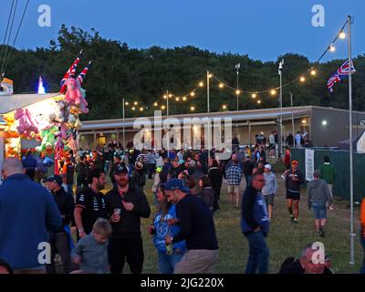 Area di intrattenimento a Silverstone Woodlands, Towcester, Northamptonshire, Inghilterra, Regno Unito, NN12 8TL Foto Stock