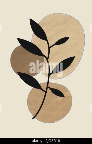 Estetica Abstract Bohemian Woman Art per scopi di stampa e digitale Foto Stock