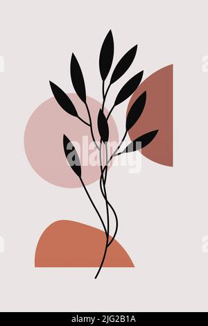 Estetica Abstract Bohemian Woman Art per scopi di stampa e digitale Foto Stock