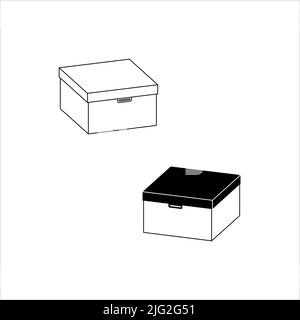 Food Container, Food Storage icona Vector Art Illustration Illustrazione Vettoriale