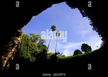 Umpherston Sinkhole - Monte Gambier - Australia Foto Stock