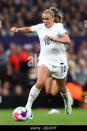 Manchester, Regno Unito. 6th luglio 2022. Georgia Stanway of England durante la partita UEFA Women's European Championship 2022 a Old Trafford, Manchester. Il credito dell'immagine dovrebbe leggere: Darren Staples/Sportimage Credit: Sportimage/Alamy Live News Foto Stock