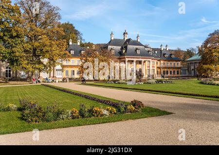 Bergpalais al castello di Pillnitz vicino a Dresda, Germania, Sachsen , Pillnitz Foto Stock