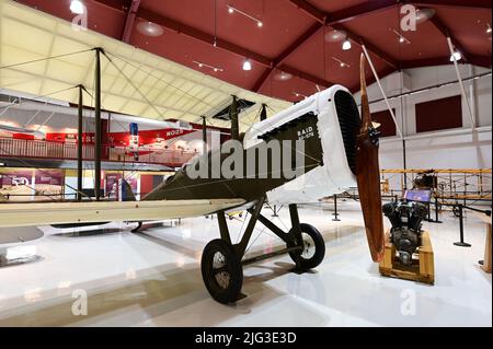 De havilland dh-4 libertà (r.a.i.d. 22-578), replica di un aeromobile pilotato dal comandante di pearson field, lt. oakley kelly, nel 1920s Foto Stock