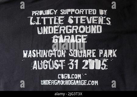 CBGB Forever Festival, orgogliosamente supportato da Little Stevens Underground Garage, Washington Square Park, 31 2005 agosto CGGB.Com Foto Stock