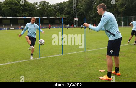 Wageningen, Paesi Bassi, 07 luglio 2022. Ruud Vormer del Club ha ritratto in azione durante un campo di allenamento del team belga di prima lega Club Brugge KV, a Wageningen, nei Paesi Bassi, in vista della stagione 2022-2023, giovedì 07 luglio 2022. BELGA FOTO VIRGINIE LEFOUR Foto Stock