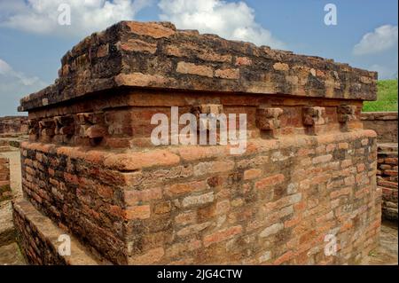 08 23 2008 Monastero di Ghoshitaram a Kosambi risalente al 6th secolo AC Sito buddista Kaushambi 60km da Allahabad Prayagraj Uttar Pradesh India Foto Stock