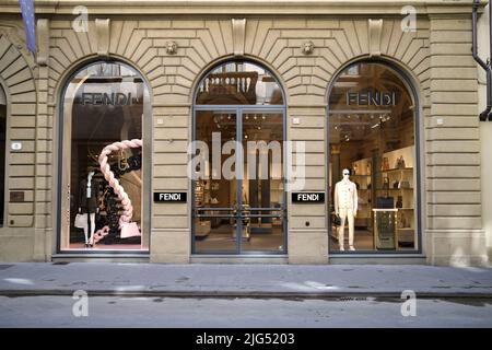 Negozio Fendi in Via de' Tornabuoni Firenze Italia Foto Stock