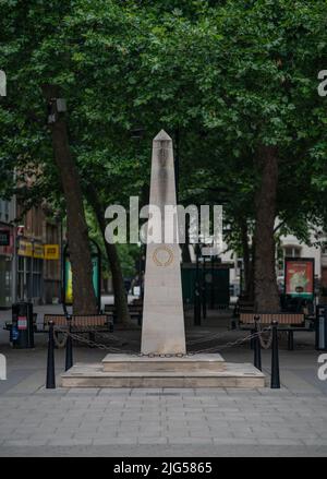 Peterborough City Center Cenotaph Foto Stock