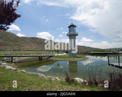 CANKIRI - TURCHIA, 11 GIUGNO 2021, Cankiri Recep Tayyip Erdogan Park. Foto Stock