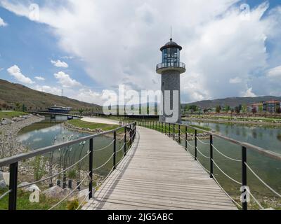 CANKIRI - TURCHIA, 11 GIUGNO 2021, Cankiri Recep Tayyip Erdogan Park. Foto Stock