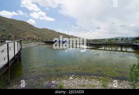 CANKIRI - TURCHIA, 11 GIUGNO 2021, Cankiri Recep Tayyip Erdogan Park. Foto Stock