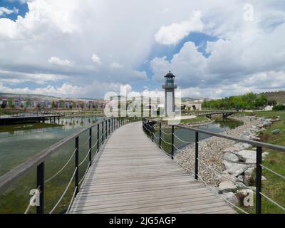 CANKIRI - TURCHIA, 11 GIUGNO 2021, Cankiri Recep Tayyip Erdogan Park. Foto Stock