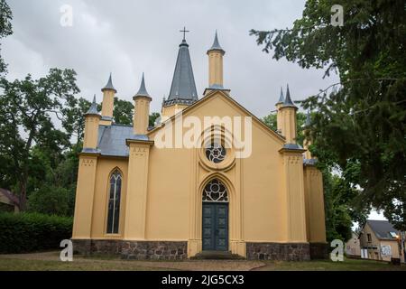 Schinkelkirche (chiesa di Schinkel) Großbeeren, Germania Foto Stock