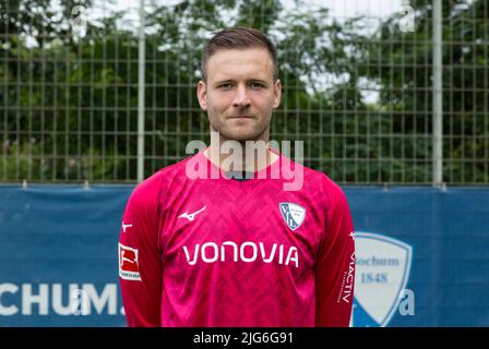 Calcio, Bundesliga, 2022/2023, VfL Bochum, Media Day, Portiere Michael Esser Foto Stock