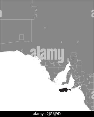 Mappa di localizzazione del KANGAROO ISLAND COUNCIL, SOUTH AUSTRALIA Illustrazione Vettoriale