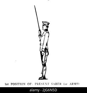 Comandi per Sabre e Parade dal ' Military Signal Corps manual ' di James Andrew White, Data di pubblicazione 1918 Editore New York : Wireless Press, inc. Foto Stock