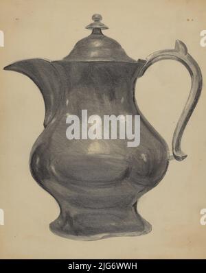 Pewter Pitcher, c. 1936. Foto Stock