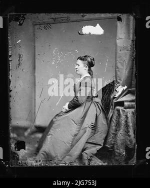 Sig.ra U.S. Grant, tra il 1860 e il 1875. Foto Stock