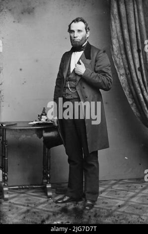 WM. E. Lansing, tra il 1855 e il 1865. [Politico, avvocato: Procuratore distrettuale della contea di Madison]. Foto Stock