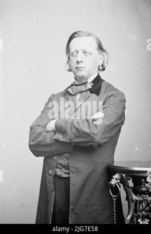 Henry Ward Beecher, tra il 1855 e il 1865. [Clergyman, riformatore sociale e abolizionista; fratello di Harriet Beecher Stowe]. Foto Stock