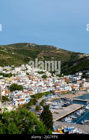 Griechenland, Insel Fourni mit Inselhauptort Fourni Foto Stock